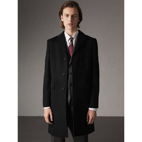 burberry wool cashmere tailored coat men|Burberry cashmere coat men's.